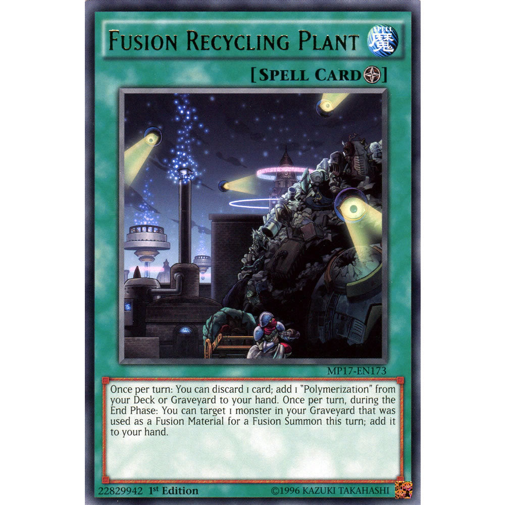 Fusion Recycling Plant MP17-EN173 Yu-Gi-Oh! Card from the Mega Tin 2017 Mega Pack Set