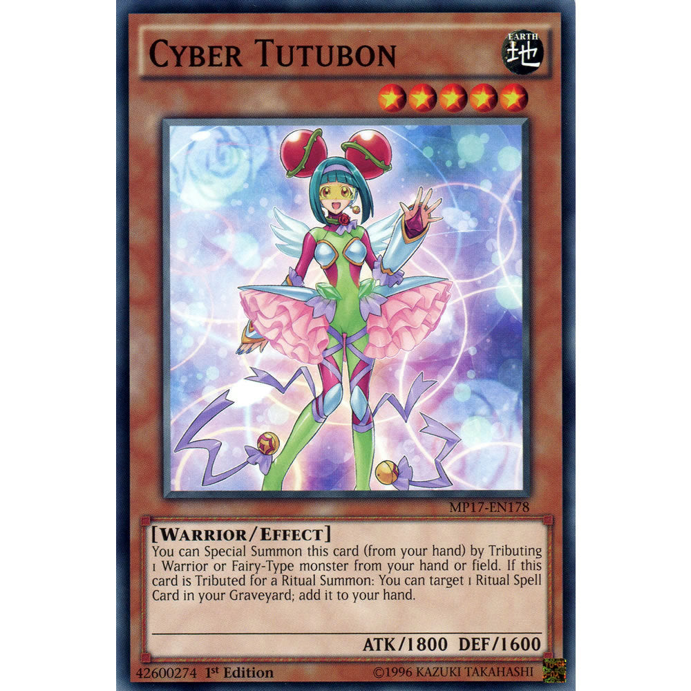 Cyber Tutubon MP17-EN178 Yu-Gi-Oh! Card from the Mega Tin 2017 Mega Pack Set