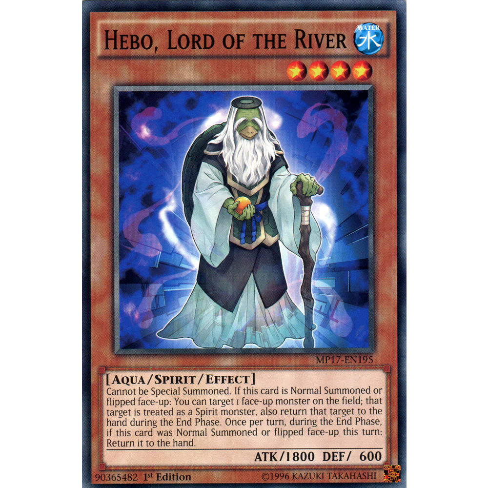 Hebo, Lord of the River MP17-EN195 Yu-Gi-Oh! Card from the Mega Tin 2017 Mega Pack Set