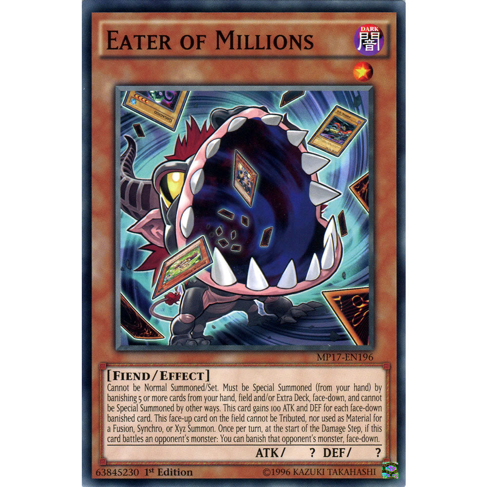 Eater of Millions MP17-EN196 Yu-Gi-Oh! Card from the Mega Tin 2017 Mega Pack Set