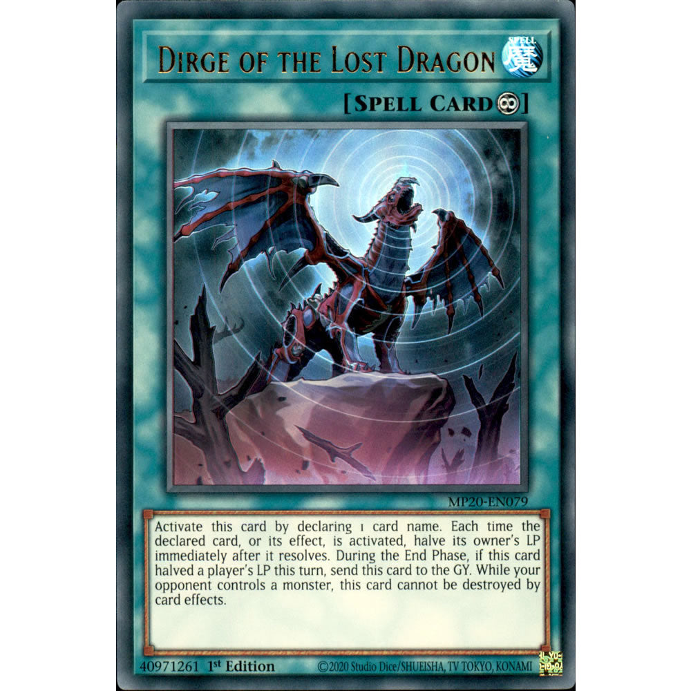 Dirge of the Lost Dragon MP20-EN079 Yu-Gi-Oh! Card from the Mega Tin 2020 Mega Pack Set