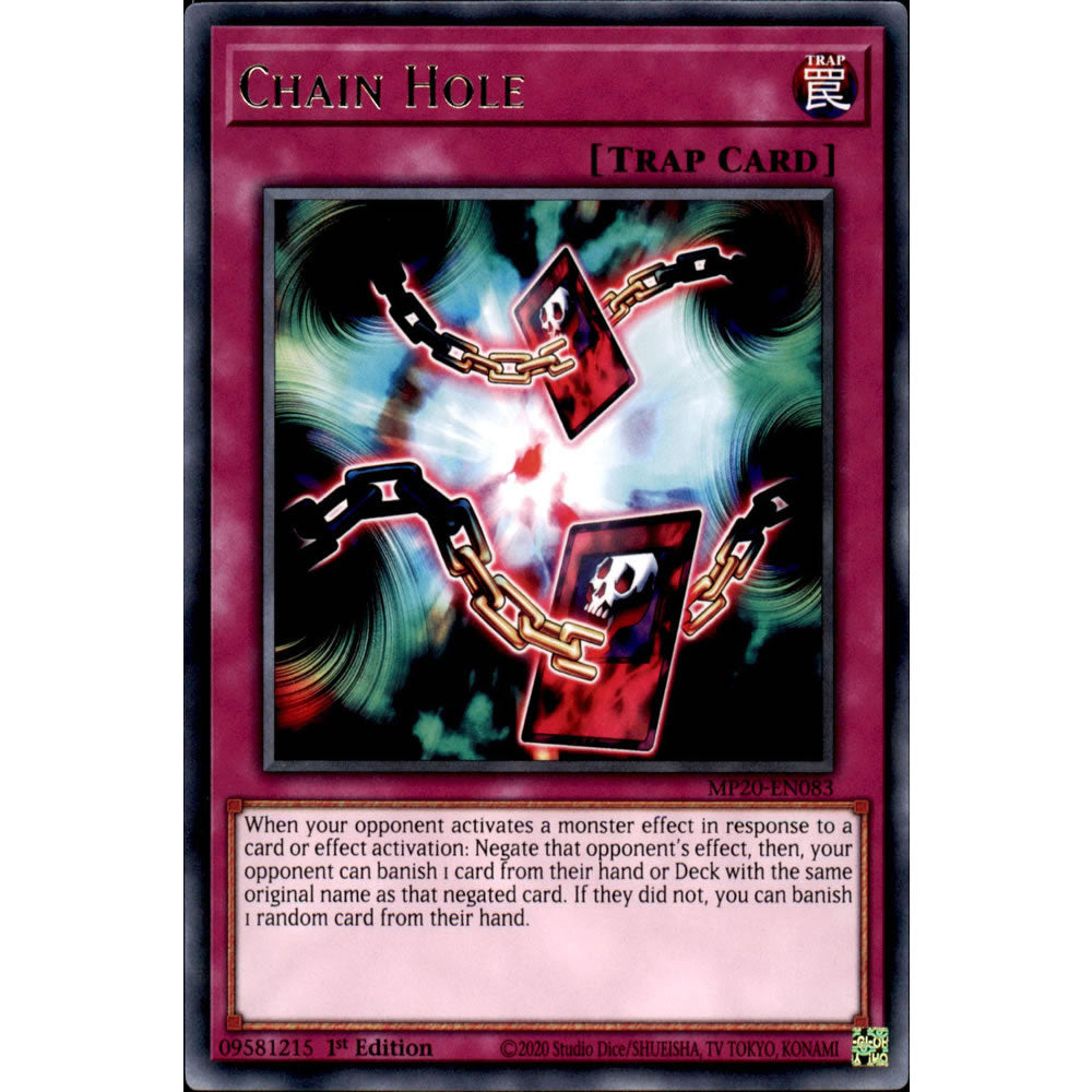 Chain Hole MP20-EN083 Yu-Gi-Oh! Card from the Mega Tin 2020 Mega Pack Set