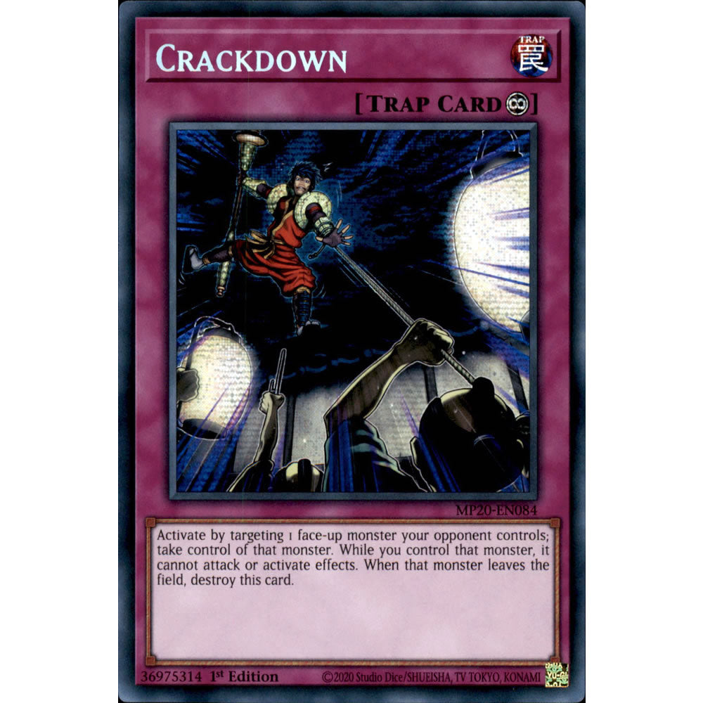 Crackdown MP20-EN084 Yu-Gi-Oh! Card from the Mega Tin 2020 Mega Pack Set