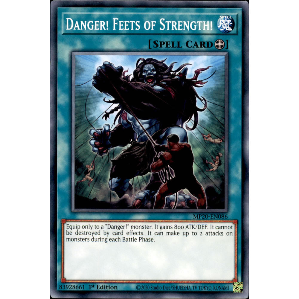 Danger! Feets of Strength! MP20-EN086 Yu-Gi-Oh! Card from the Mega Tin 2020 Mega Pack Set