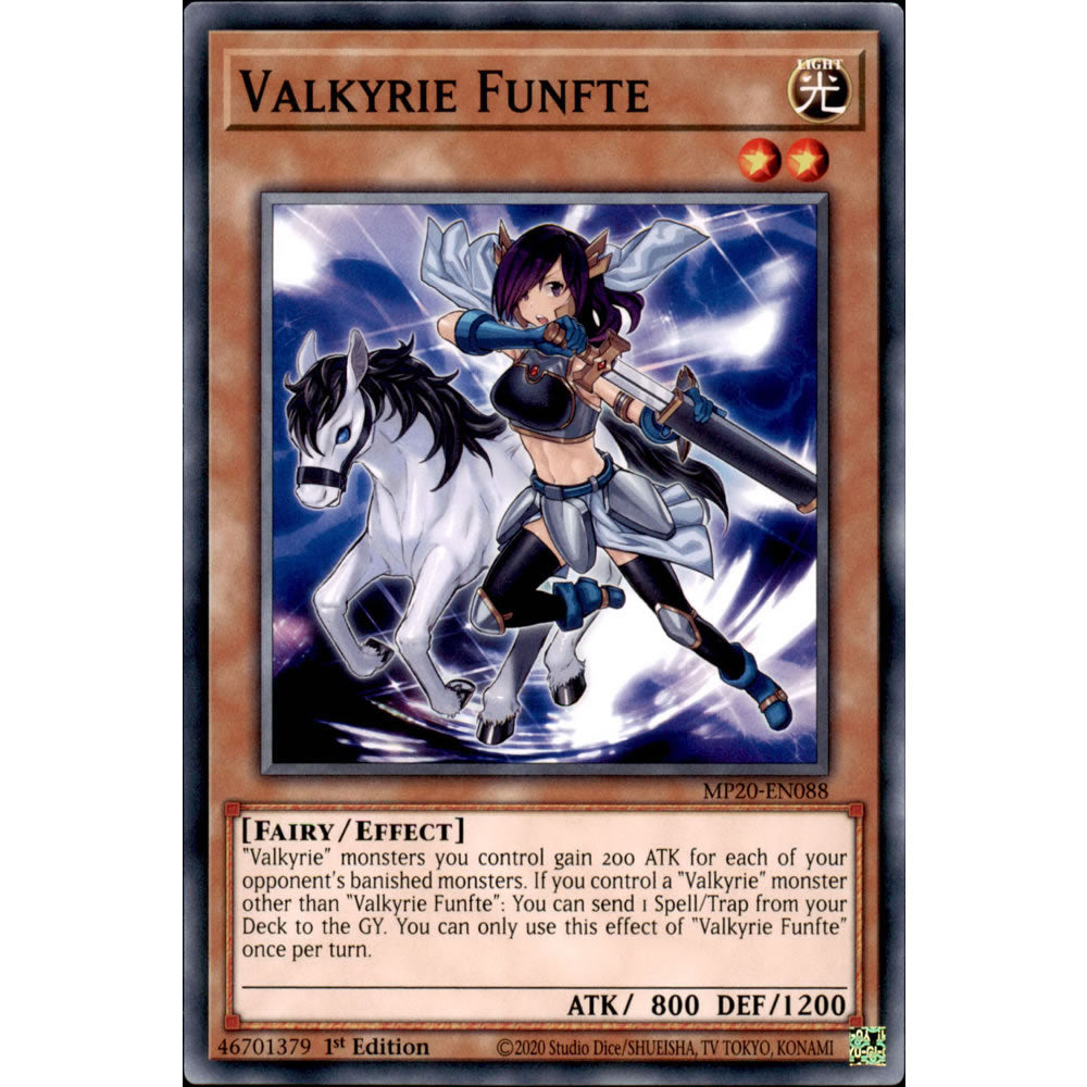 Valkyrie Funfte MP20-EN088 Yu-Gi-Oh! Card from the Mega Tin 2020 Mega Pack Set