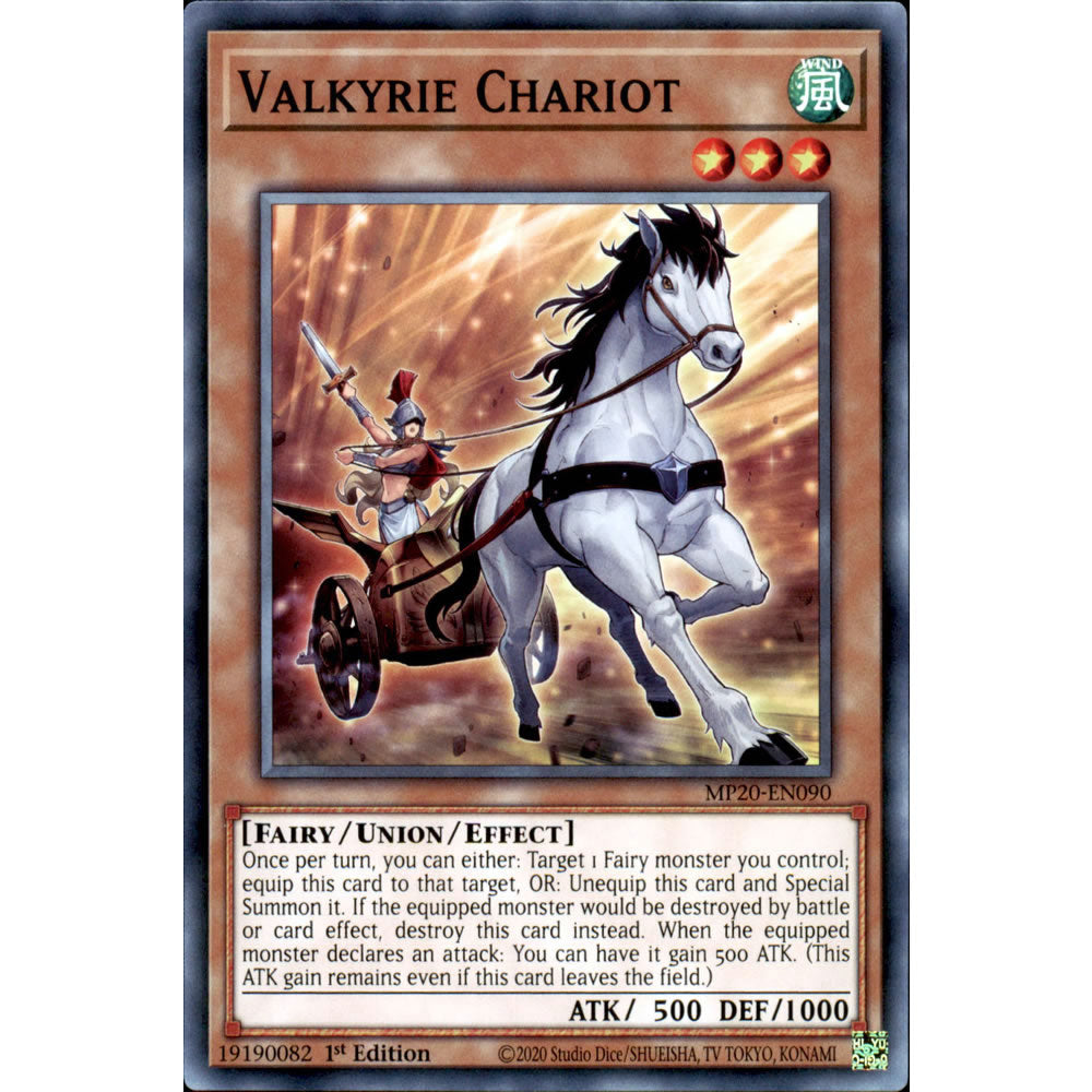 Valkyrie Chariot MP20-EN090 Yu-Gi-Oh! Card from the Mega Tin 2020 Mega Pack Set