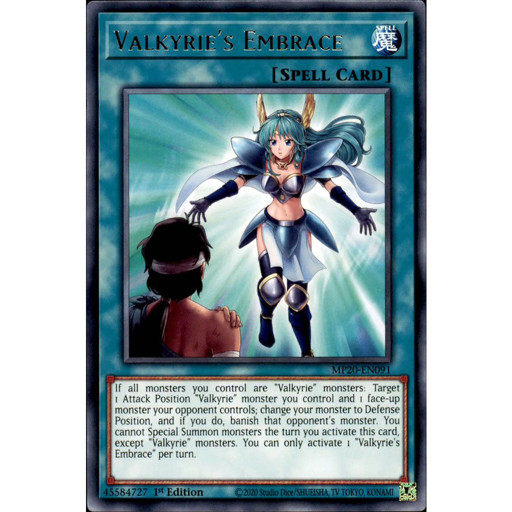 Valkyrie's Embrace MP20-EN091 Yu-Gi-Oh! Card from the Mega Tin 2020 Mega Pack Set