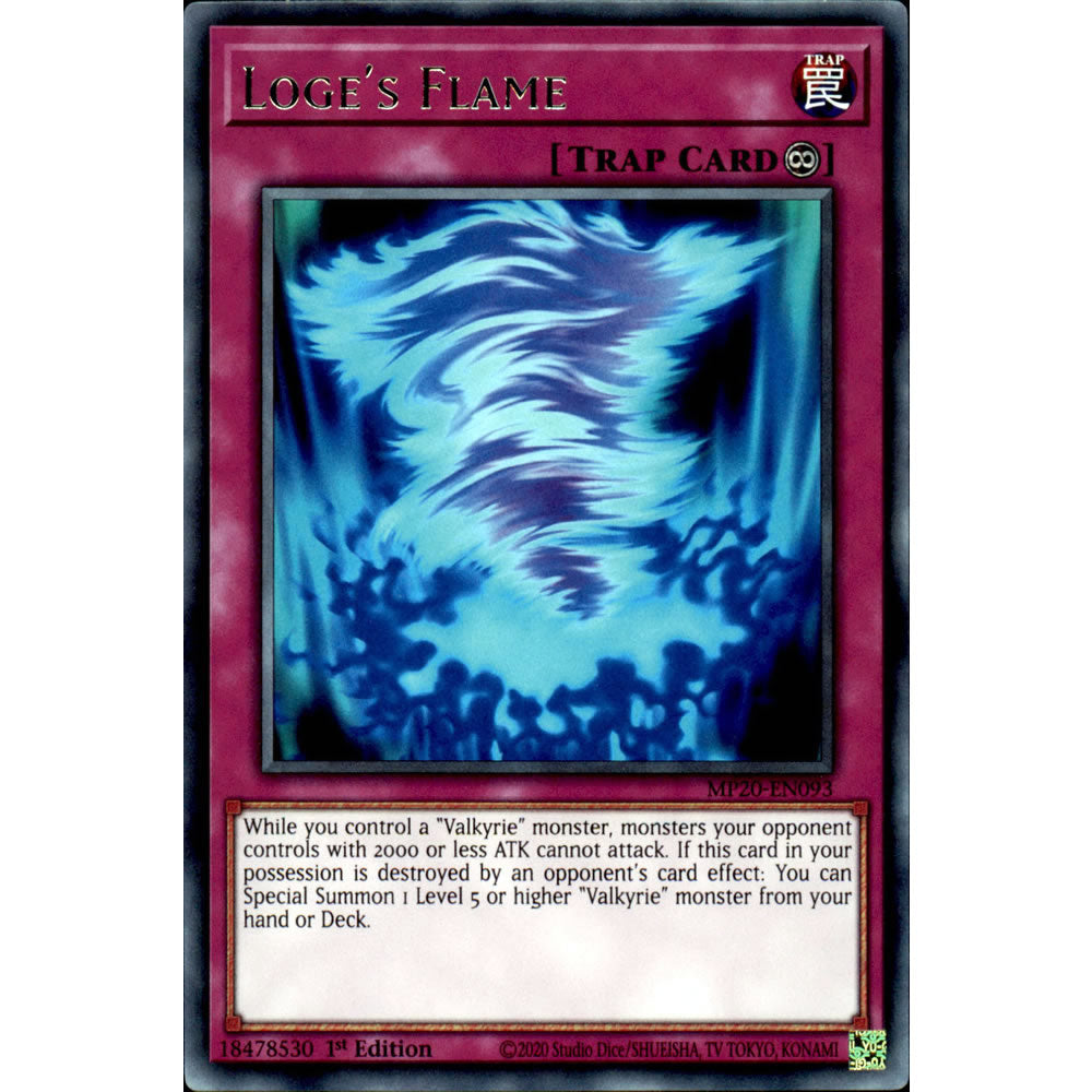 Loge's Flame MP20-EN093 Yu-Gi-Oh! Card from the Mega Tin 2020 Mega Pack Set