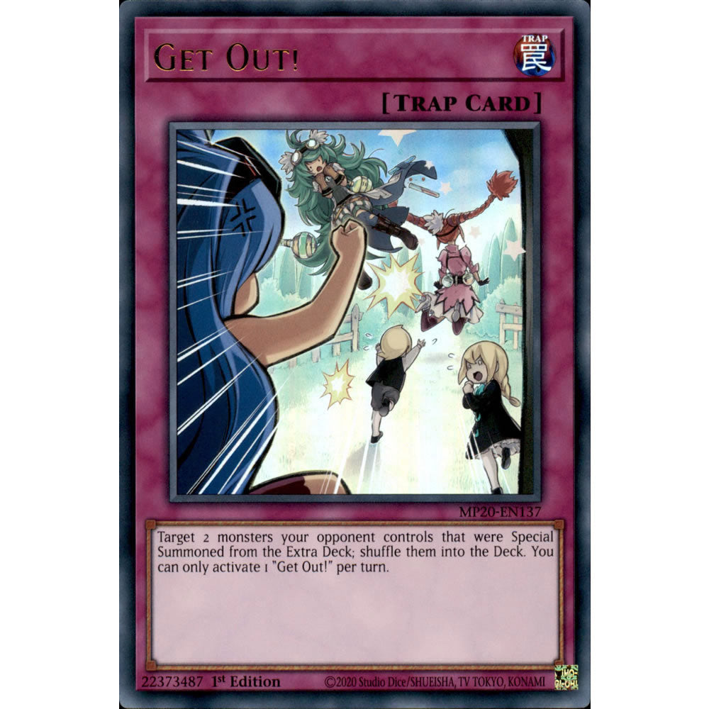 Get Out! MP20-EN137 Yu-Gi-Oh! Card from the Mega Tin 2020 Mega Pack Set