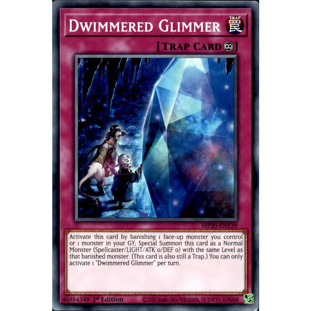 Dwimmered Glimmer MP20-EN139 Yu-Gi-Oh! Card from the Mega Tin 2020 Mega Pack Set