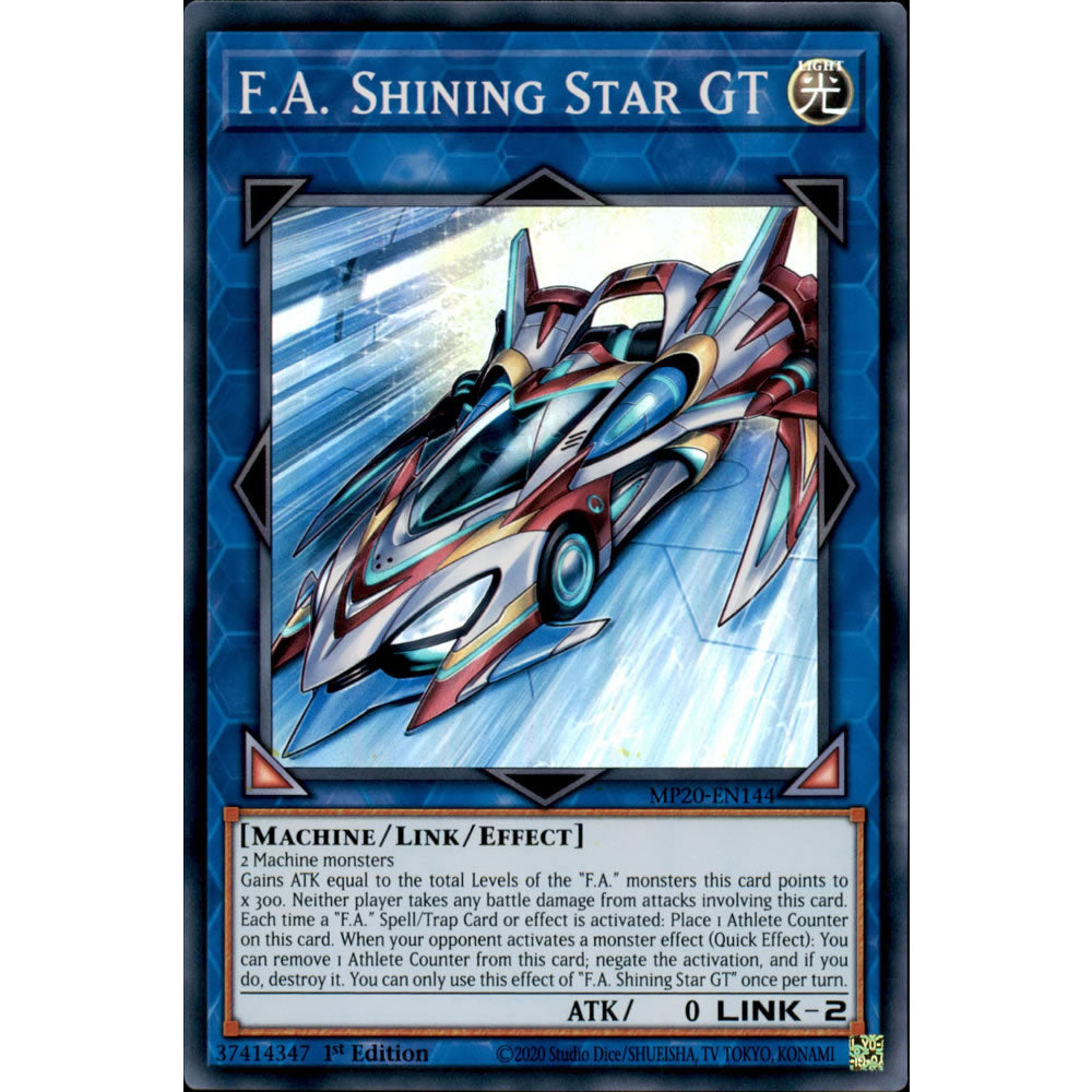 F.A. Shining Star GT MP20-EN144 Yu-Gi-Oh! Card from the Mega Tin 2020 Mega Pack Set