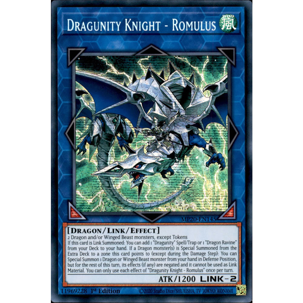 Dragunity Knight - Romulus MP20-EN145 Yu-Gi-Oh! Card from the Mega Tin 2020 Mega Pack Set