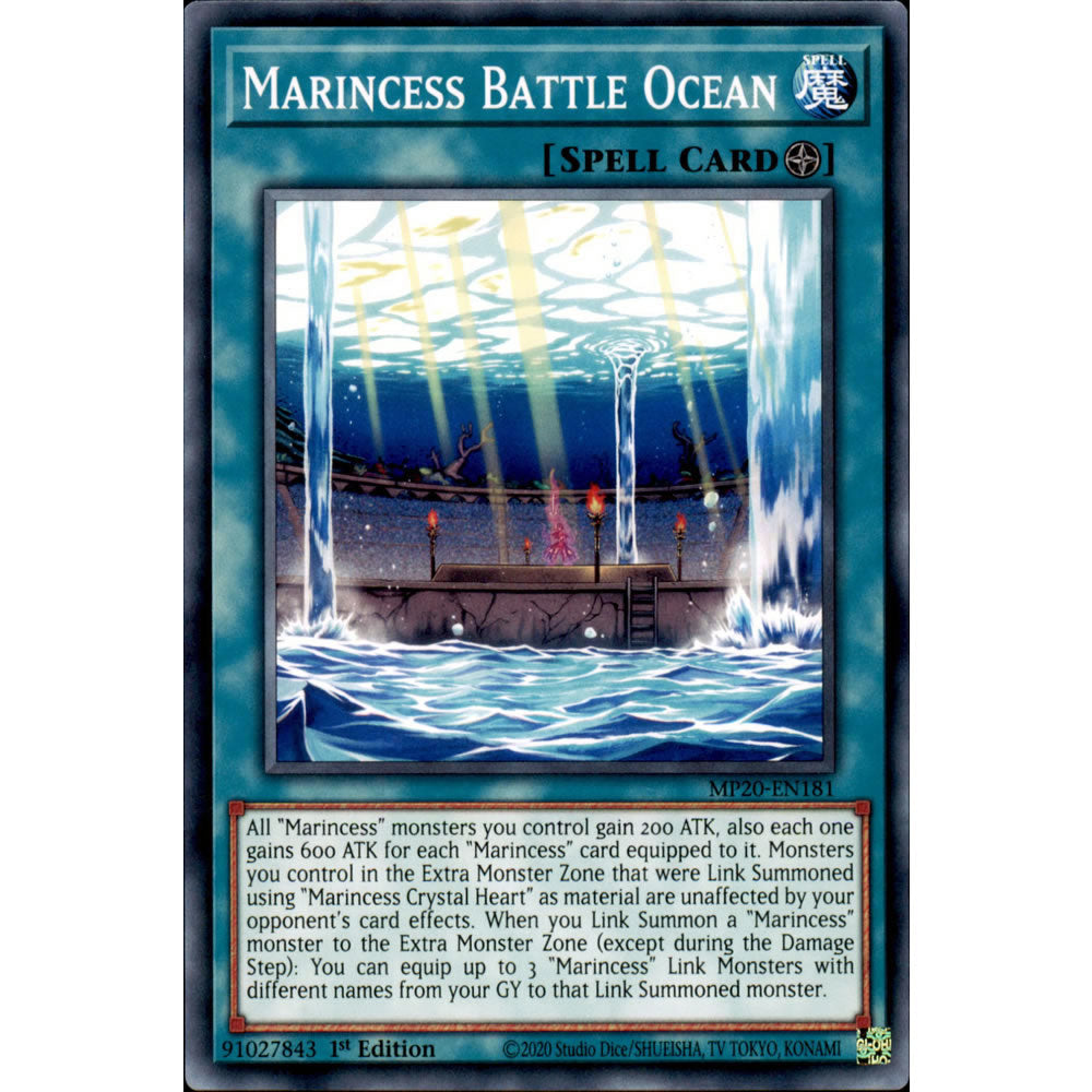 Marincess Battle Ocean MP20-EN181 Yu-Gi-Oh! Card from the Mega Tin 2020 Mega Pack Set