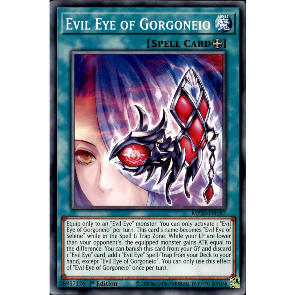 Evil Eye of Gorgoneio MP20-EN187 Yu-Gi-Oh! Card from the Mega Tin 2020 Mega Pack Set