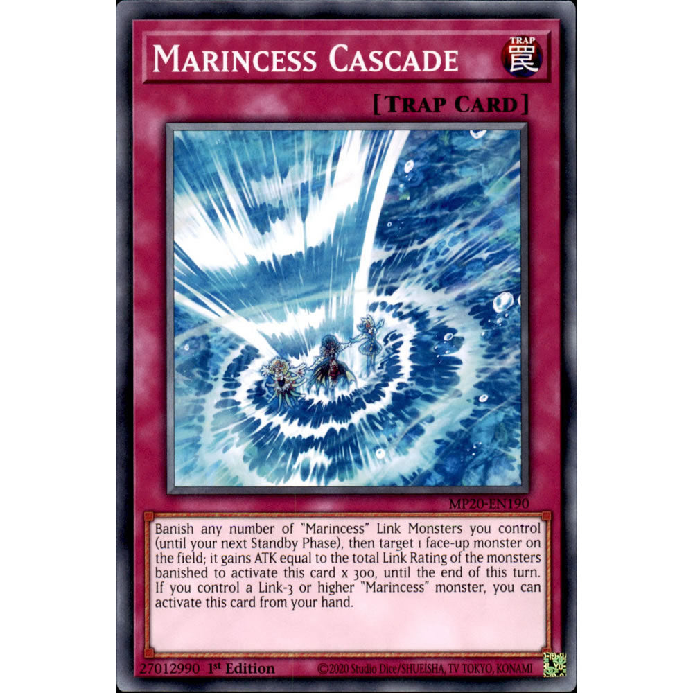 Marincess Cascade MP20-EN190 Yu-Gi-Oh! Card from the Mega Tin 2020 Mega Pack Set