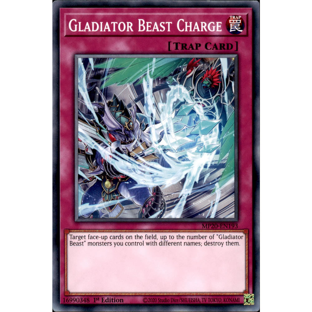 Gladiator Beast Charge MP20-EN193 Yu-Gi-Oh! Card from the Mega Tin 2020 Mega Pack Set