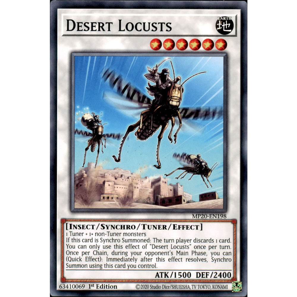 Desert Locusts MP20-EN198 Yu-Gi-Oh! Card from the Mega Tin 2020 Mega Pack Set