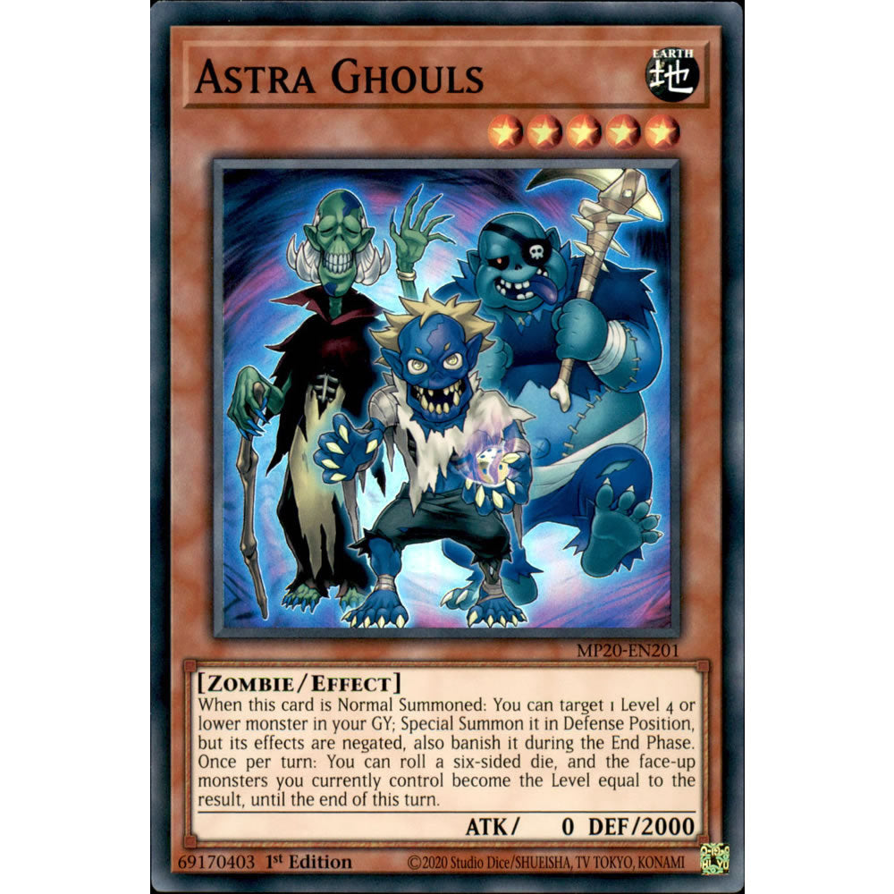 Astra Ghouls MP20-EN201 Yu-Gi-Oh! Card from the Mega Tin 2020 Mega Pack Set