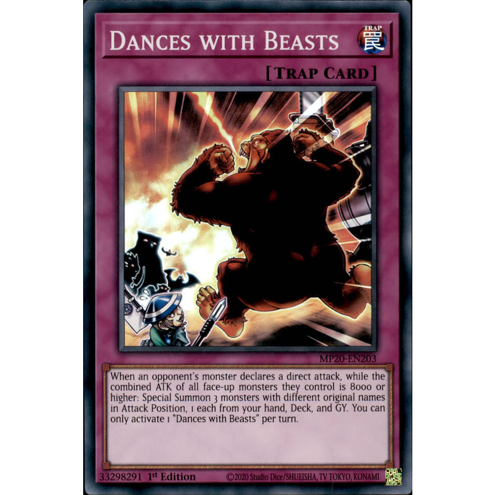 Dances with Beasts MP20-EN203 Yu-Gi-Oh! Card from the Mega Tin 2020 Mega Pack Set