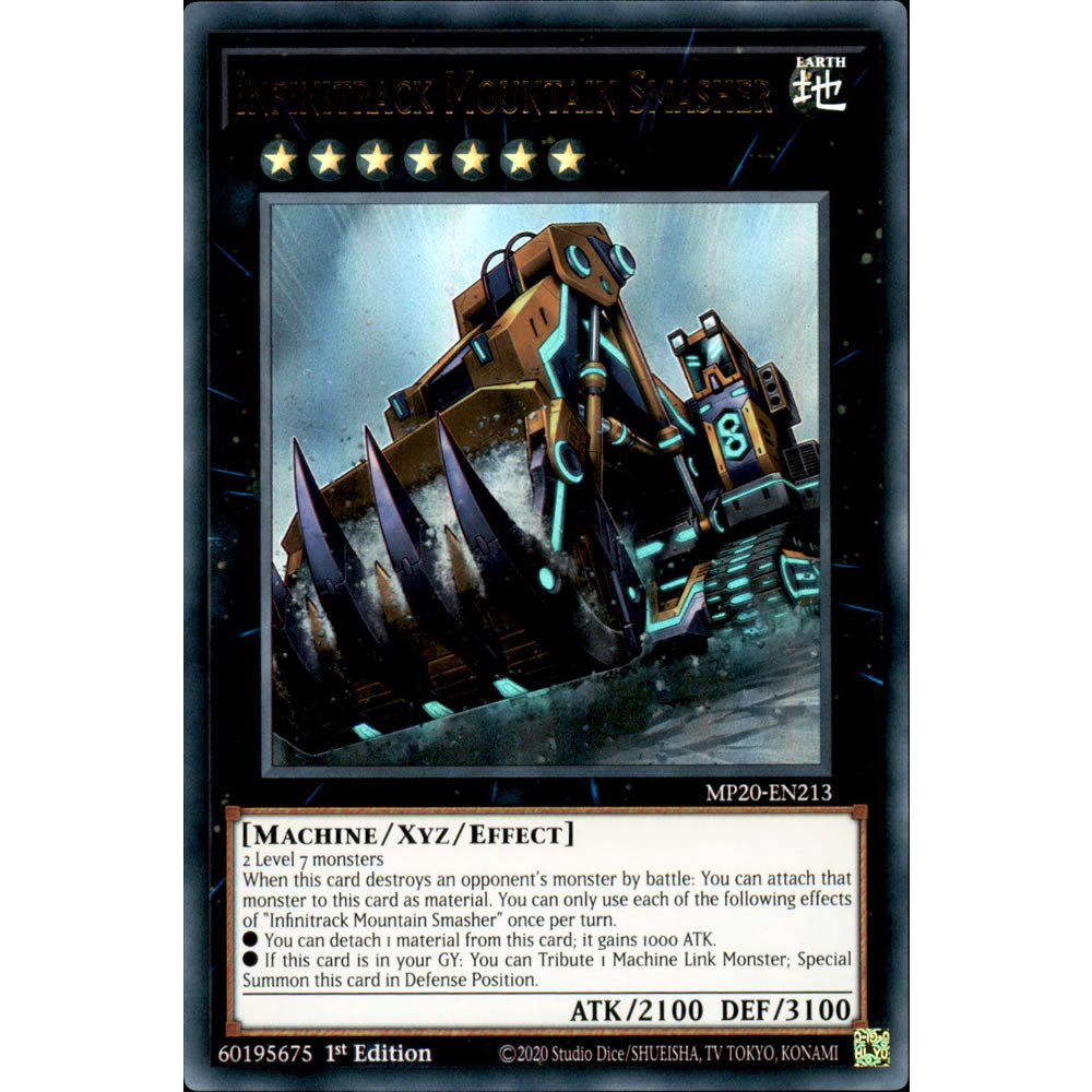 Infinitrack Mountain Smasher MP20-EN213 Yu-Gi-Oh! Card from the Mega Tin 2020 Mega Pack Set