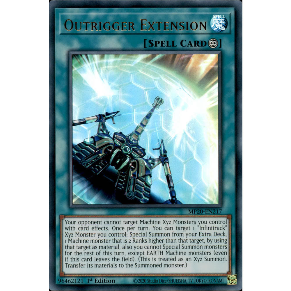 Outrigger Extension MP20-EN217 Yu-Gi-Oh! Card from the Mega Tin 2020 Mega Pack Set