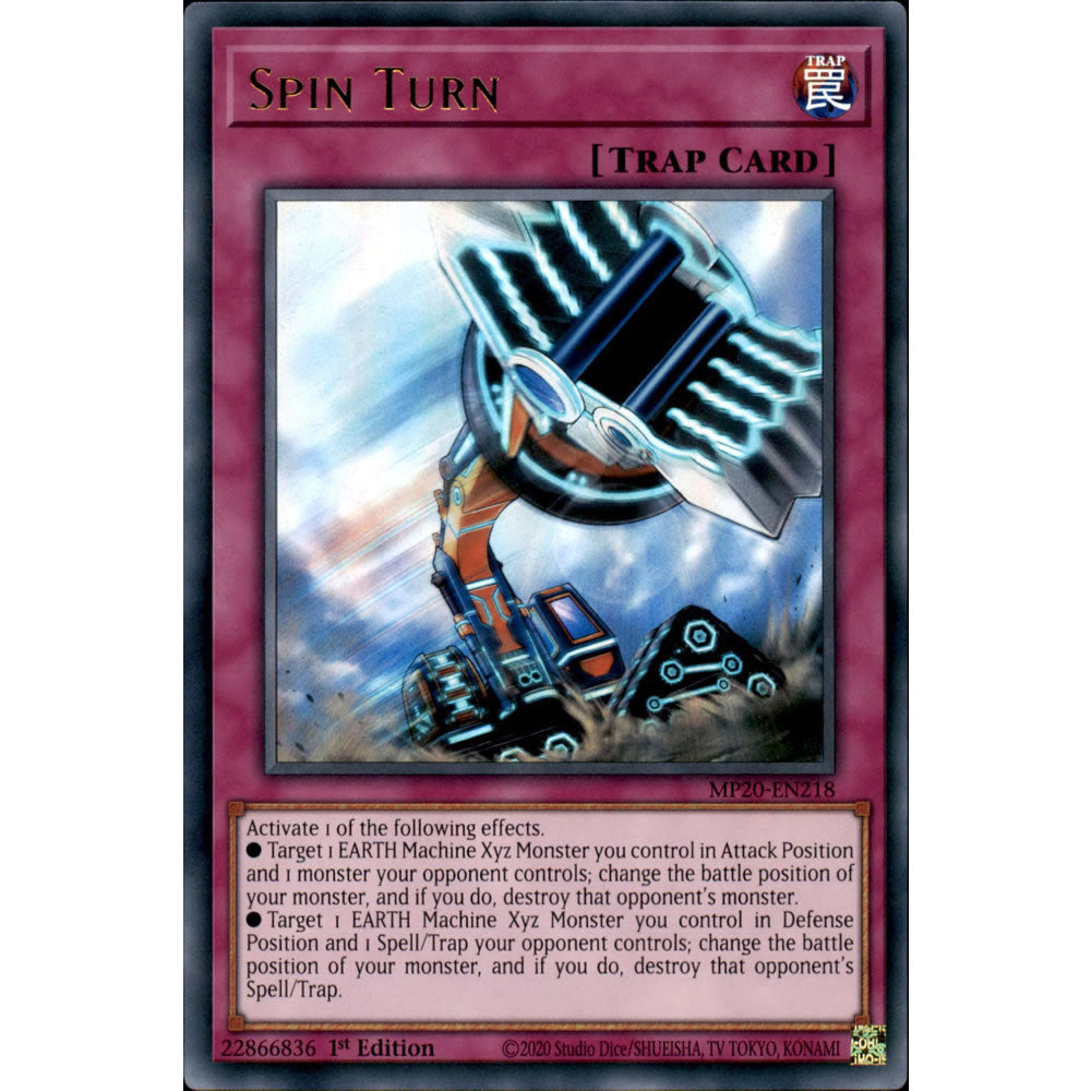 Spin Turn MP20-EN218 Yu-Gi-Oh! Card from the Mega Tin 2020 Mega Pack Set