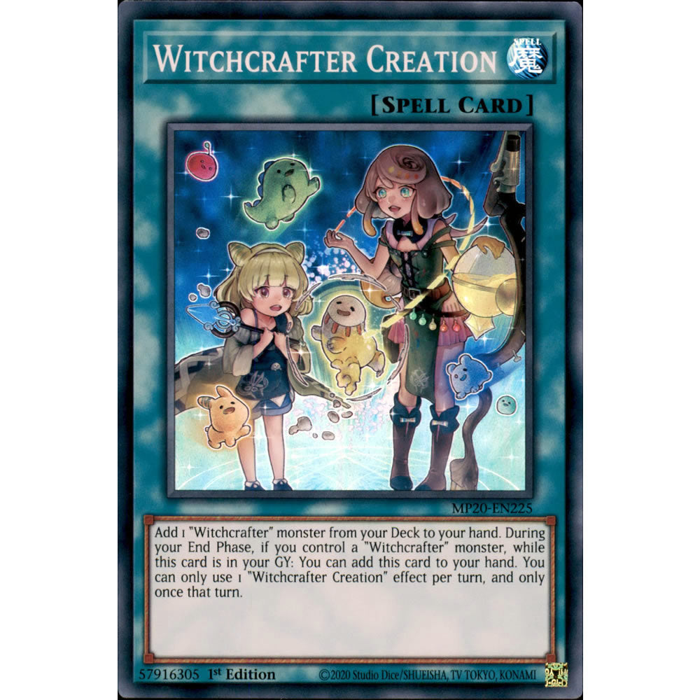 Witchcrafter Creation MP20-EN225 Yu-Gi-Oh! Card from the Mega Tin 2020 Mega Pack Set