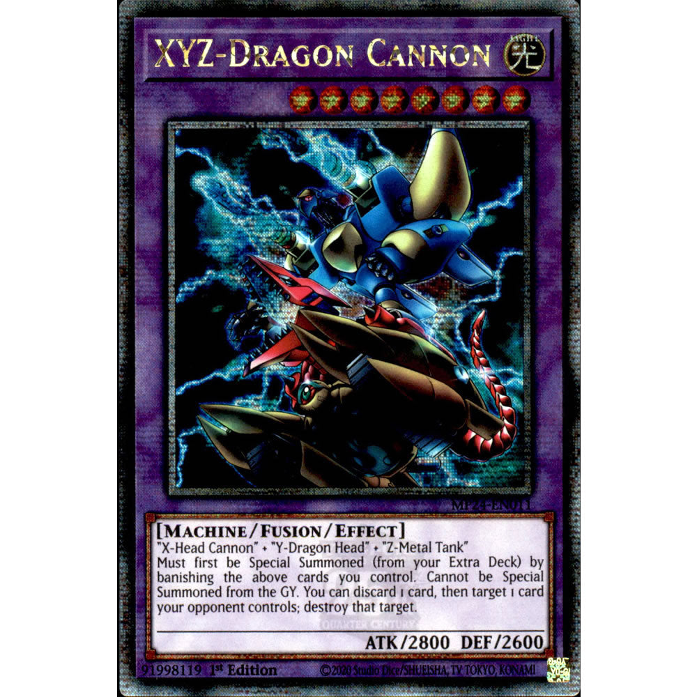 XYZ-Dragon Cannon (alternate art) MP24-EN011 Yu-Gi-Oh! Card from the Mega Tin 2024 Mega Pack Set