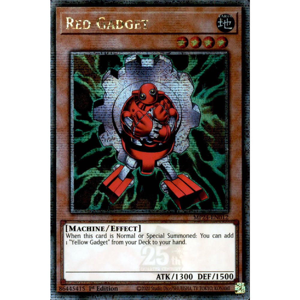 Red Gadget MP24-EN012 Yu-Gi-Oh! Card from the Mega Tin 2024 Mega Pack Set