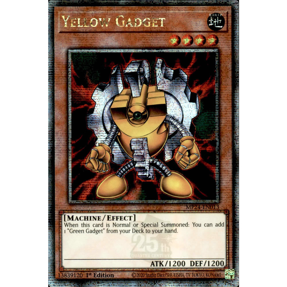 Yellow Gadget MP24-EN013 Yu-Gi-Oh! Card from the Mega Tin 2024 Mega Pack Set