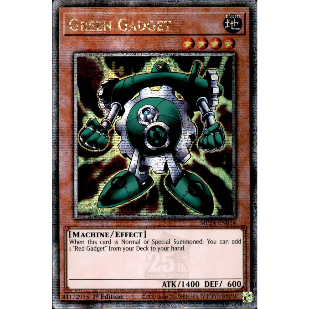 Green Gadget MP24-EN014 Yu-Gi-Oh! Card from the Mega Tin 2024 Mega Pack Set