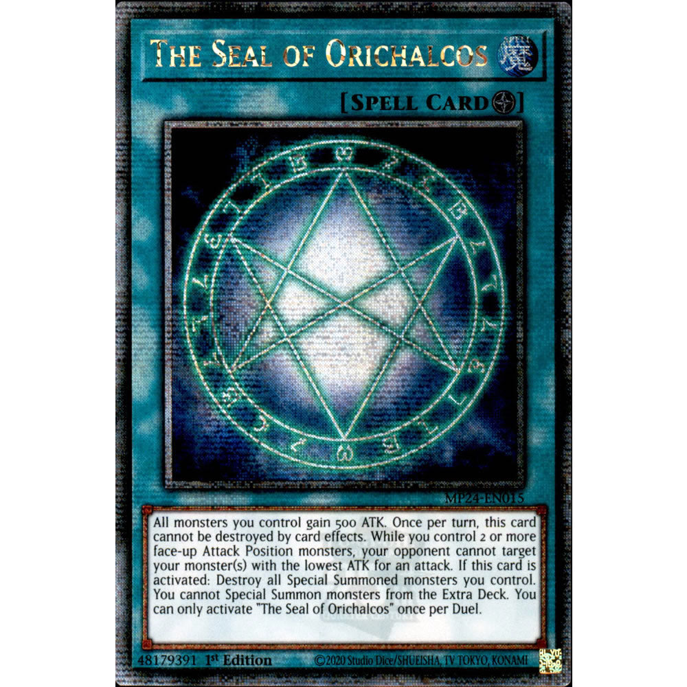 The Seal of Orichalcos MP24-EN015 Yu-Gi-Oh! Card from the Mega Tin 2024 Mega Pack Set