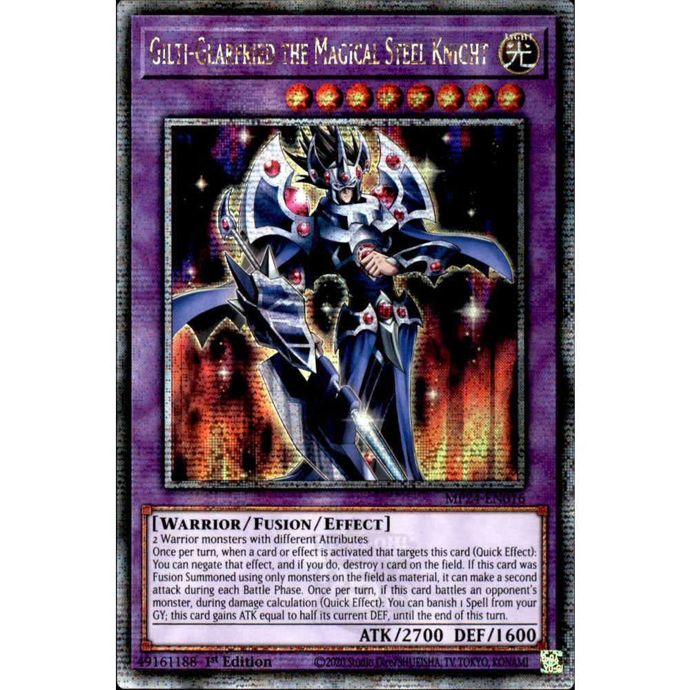 Gilti-Gearfried the Magical Steel Knight MP24-EN016 Yu-Gi-Oh! Card from the Mega Tin 2024 Mega Pack Set