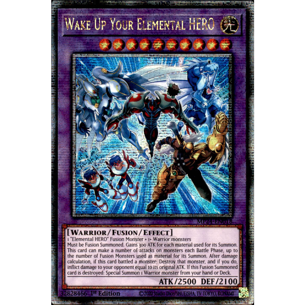 Wake Up Your Elemental HERO MP24-EN018 Yu-Gi-Oh! Card from the Mega Tin 2024 Mega Pack Set