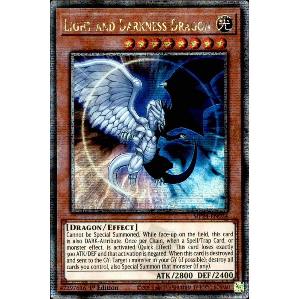 Light and Darkness Dragon MP24-EN024 Yu-Gi-Oh! Card from the Mega Tin 2024 Mega Pack Set