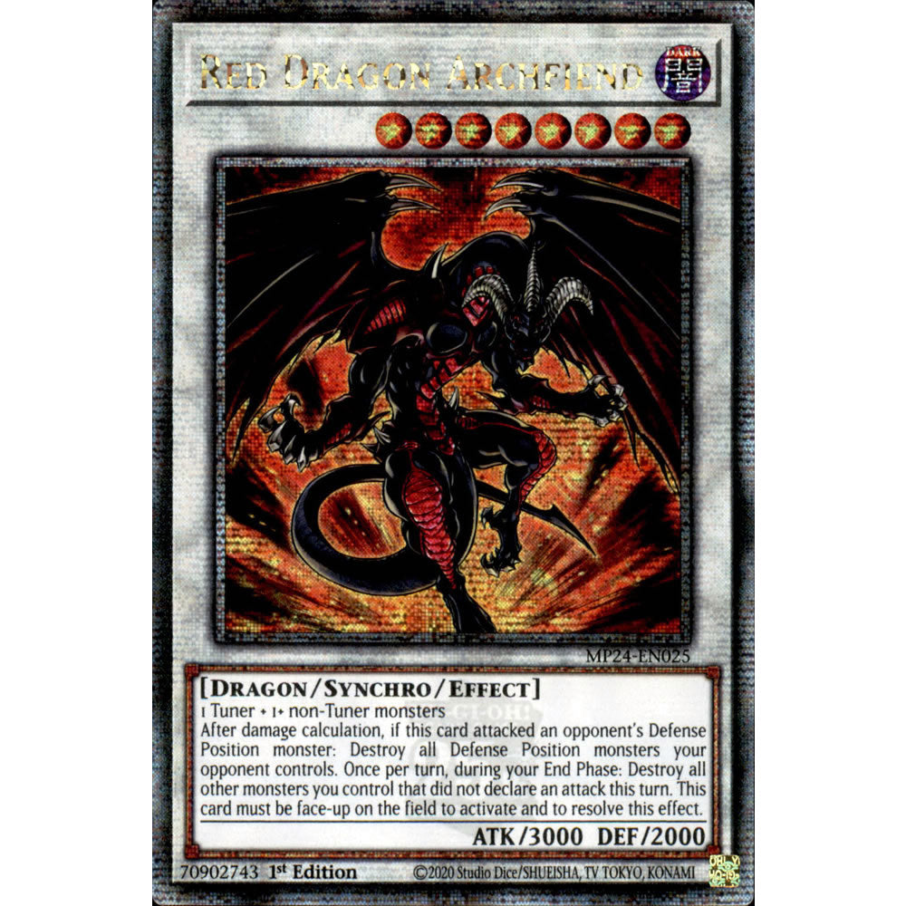 Red Dragon Archfiend MP24-EN025 Yu-Gi-Oh! Card from the Mega Tin 2024 Mega Pack Set