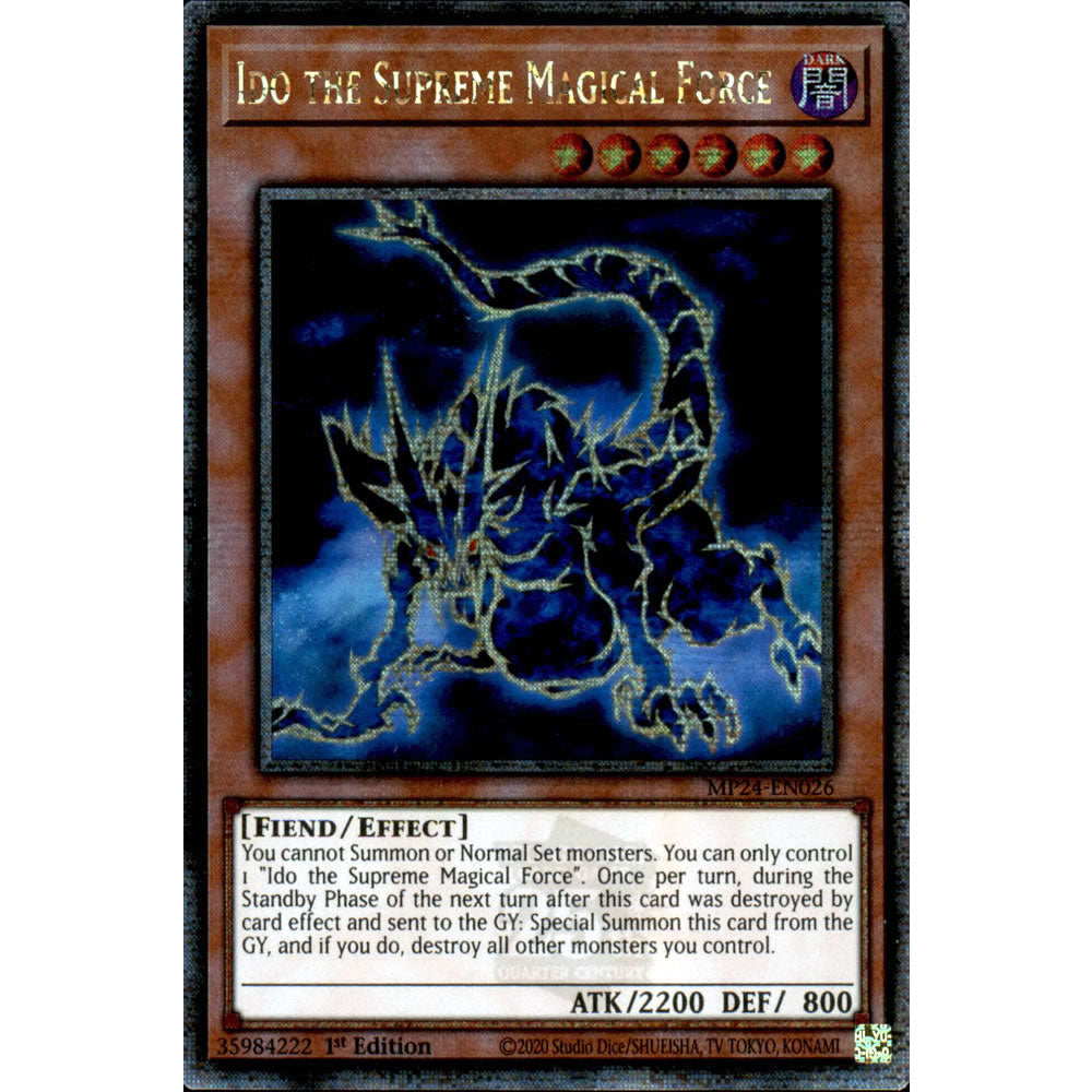 Ido the Supreme Magical Force MP24-EN026 Yu-Gi-Oh! Card from the Mega Tin 2024 Mega Pack Set