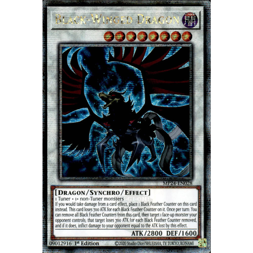 Black-Winged Dragon MP24-EN028 Yu-Gi-Oh! Card from the Mega Tin 2024 Mega Pack Set