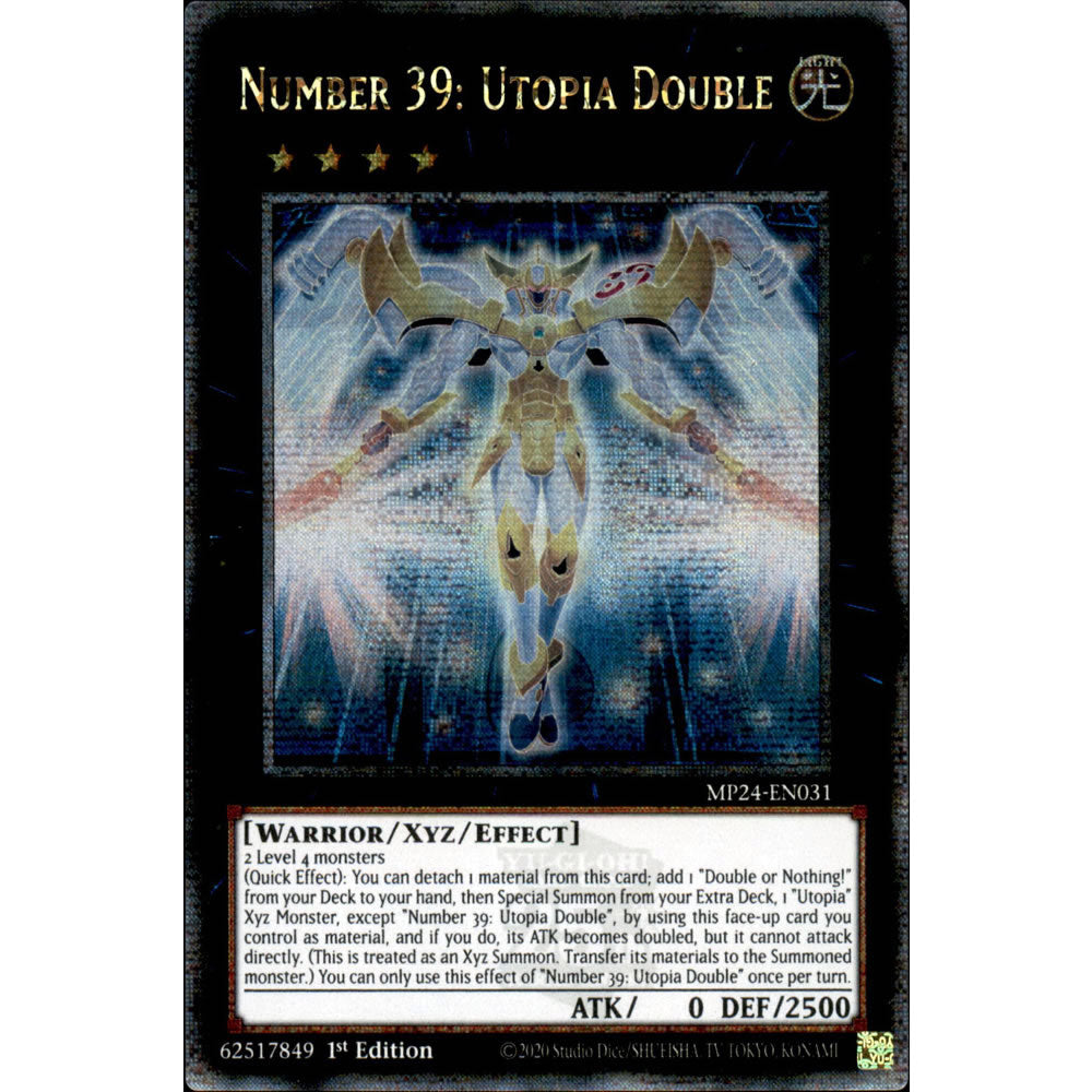 Number 39: Utopia Double MP24-EN031 Yu-Gi-Oh! Card from the Mega Tin 2024 Mega Pack Set