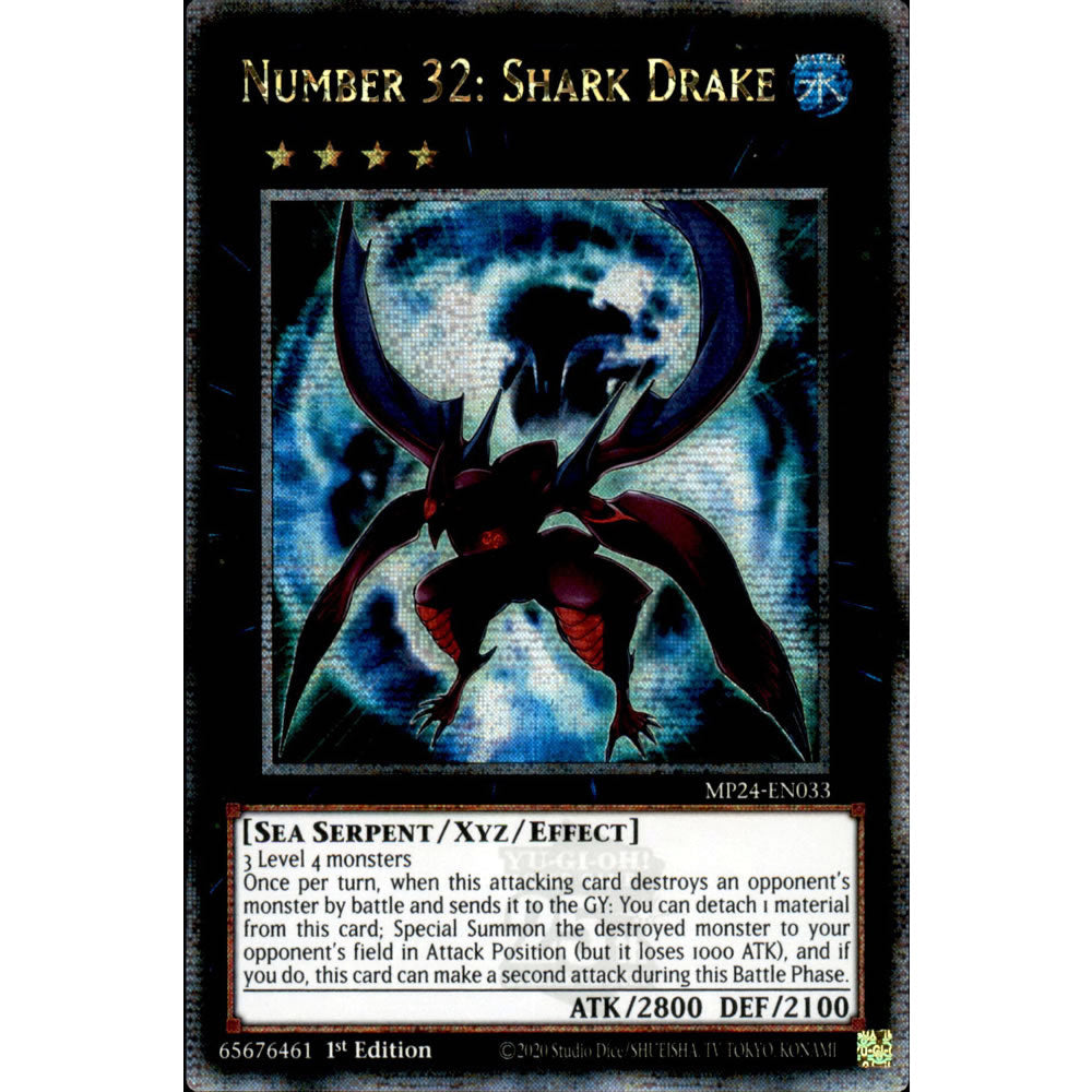 Number 32: Shark Drake MP24-EN033 Yu-Gi-Oh! Card from the Mega Tin 2024 Mega Pack Set