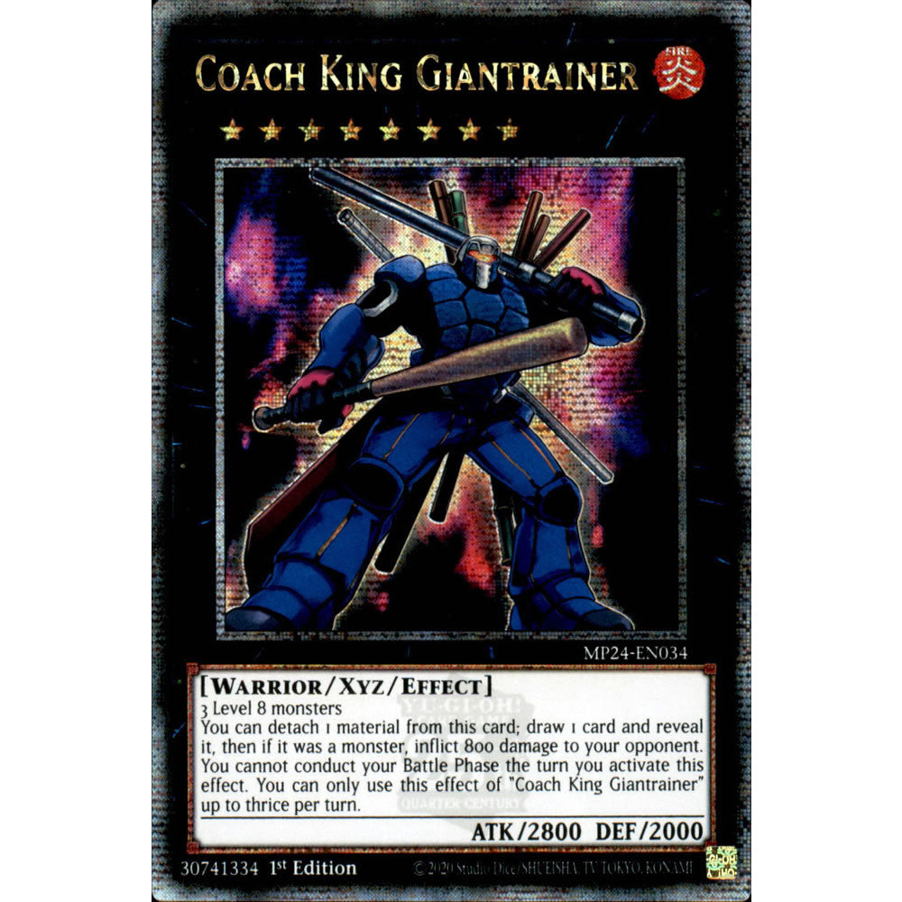 Coach King Giantrainer MP24-EN034 Yu-Gi-Oh! Card from the Mega Tin 2024 Mega Pack Set