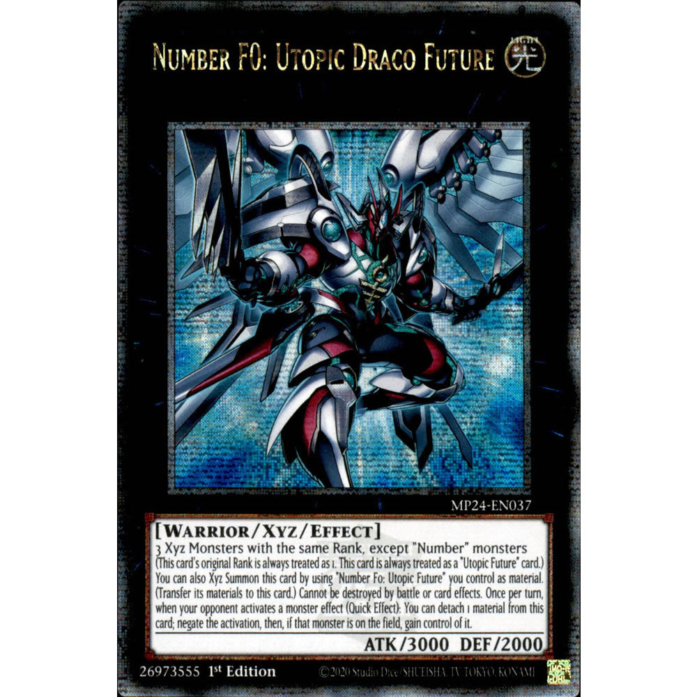 Number F0: Utopic Draco Future MP24-EN037 Yu-Gi-Oh! Card from the Mega Tin 2024 Mega Pack Set