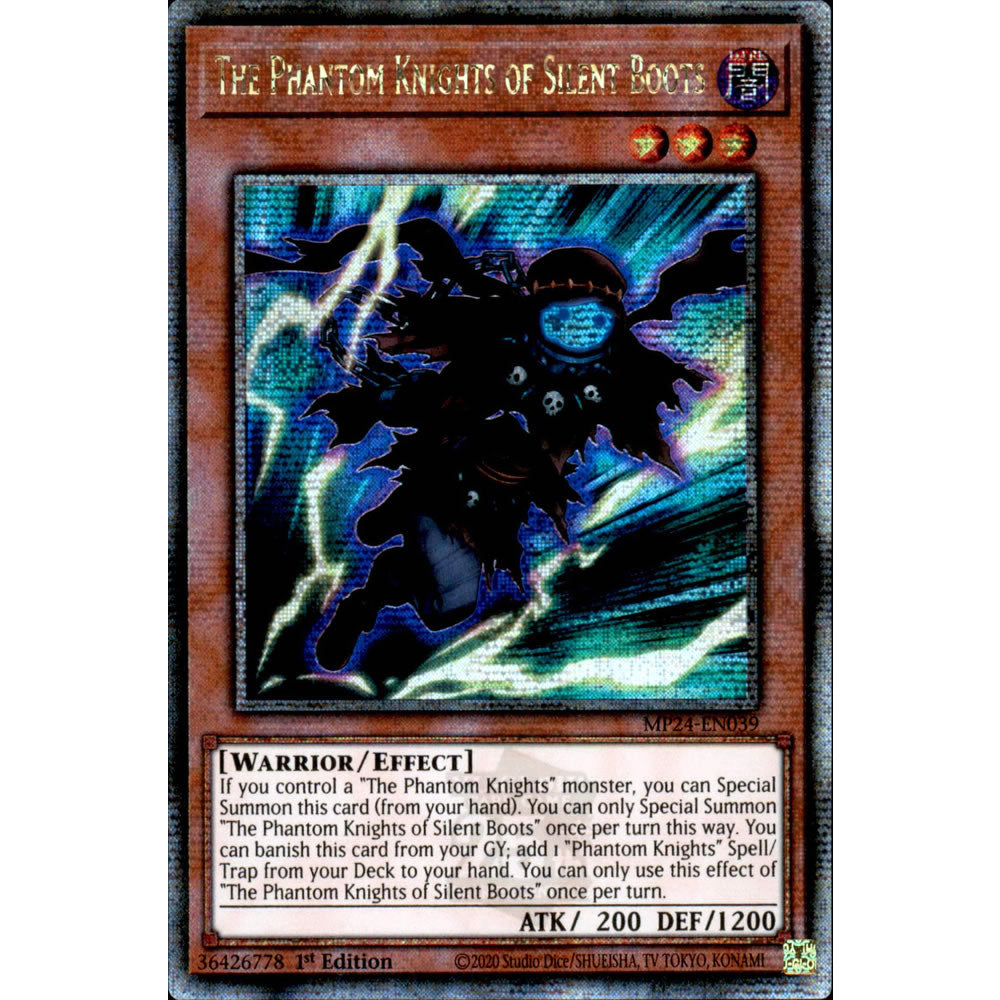 The Phantom Knights of Silent Boots MP24-EN039 Yu-Gi-Oh! Card from the Mega Tin 2024 Mega Pack Set