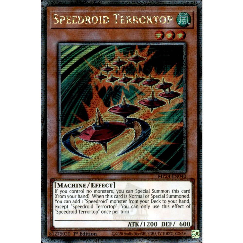 Speedroid Terrortop MP24-EN040 Yu-Gi-Oh! Card from the Mega Tin 2024 Mega Pack Set