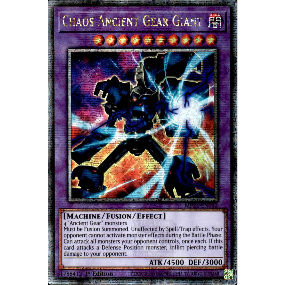 Chaos Ancient Gear Giant MP24-EN042 Yu-Gi-Oh! Card from the Mega Tin 2024 Mega Pack Set