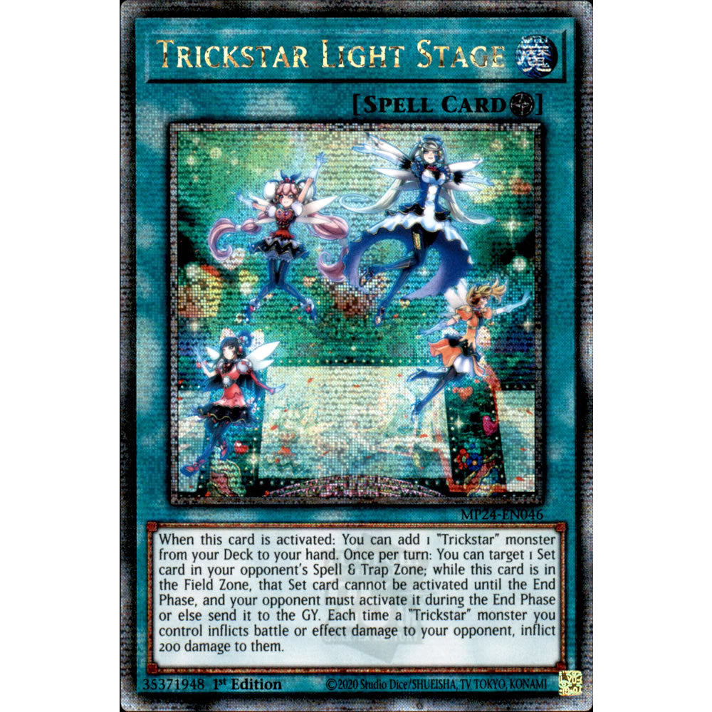 Trickstar Light Stage MP24-EN046 Yu-Gi-Oh! Card from the Mega Tin 2024 Mega Pack Set