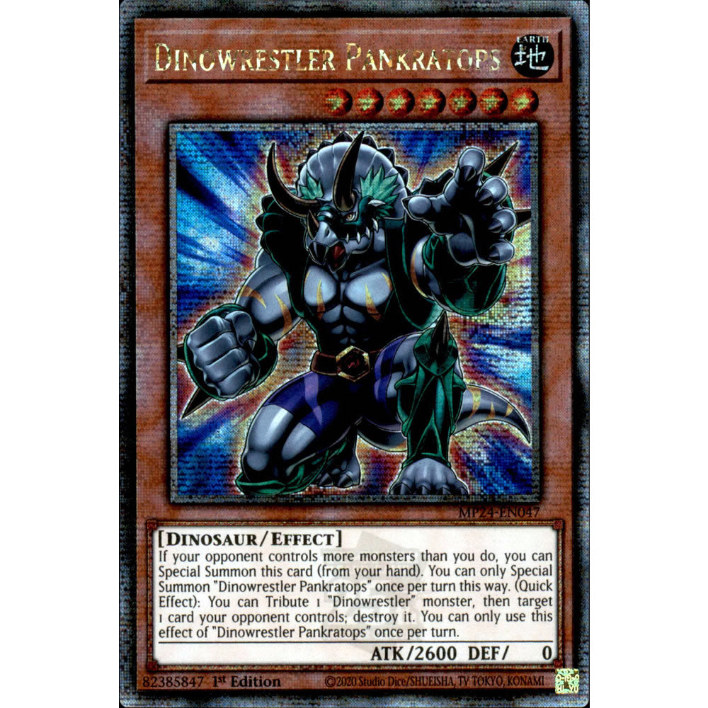 Dinowrestler Pankratops MP24-EN047 Yu-Gi-Oh! Card from the Mega Tin 2024 Mega Pack Set