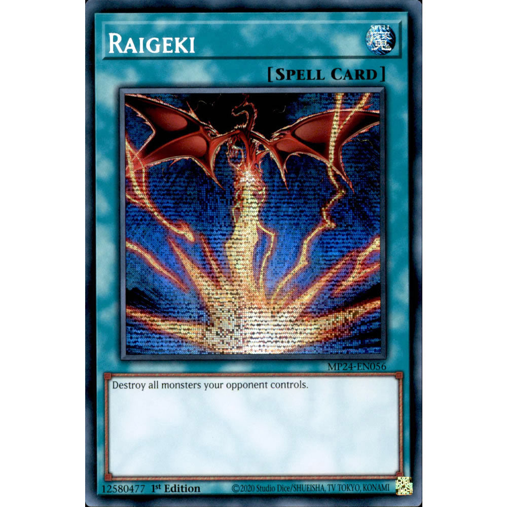 Raigeki (alternate art) MP24-EN056 Yu-Gi-Oh! Card from the Mega Tin 2024 Mega Pack Set