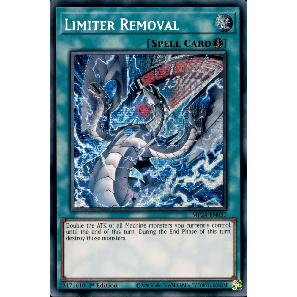 Limiter Removal (alternate art) MP24-EN057 Yu-Gi-Oh! Card from the Mega Tin 2024 Mega Pack Set