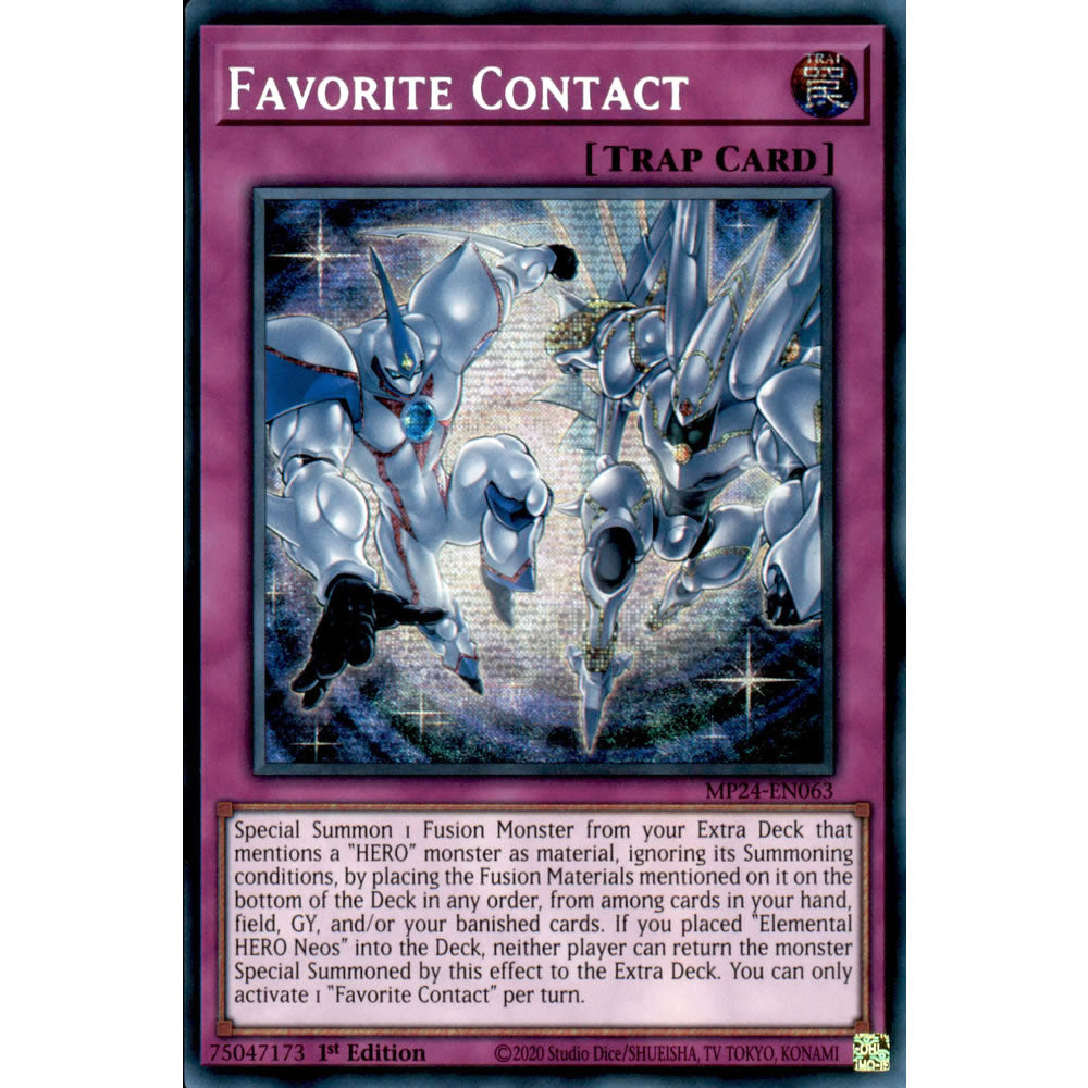 Favorite Contact MP24-EN063 Yu-Gi-Oh! Card from the Mega Tin 2024 Mega Pack Set